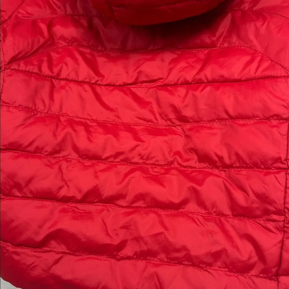 Ralph Lauren Vibrant Red Puffer Jacket with reversible blue EUC 9 months
